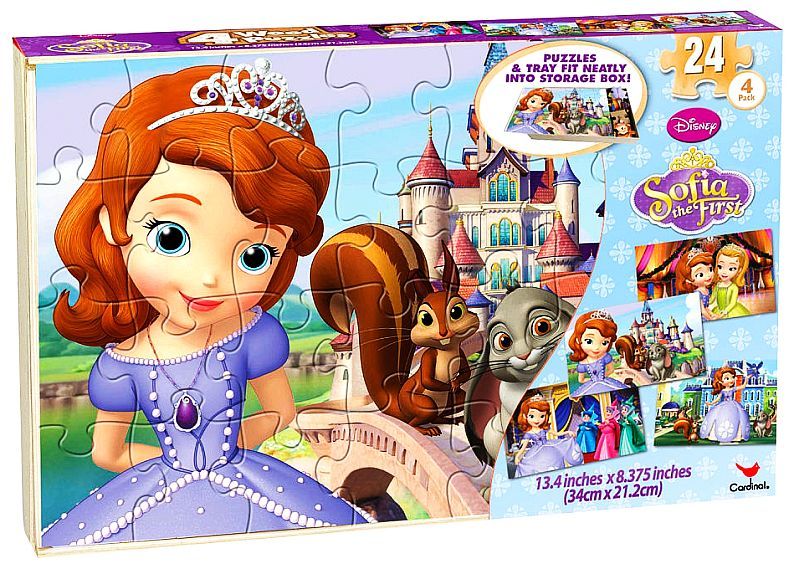 Disney Junior Sofia the First 4in1 Wood Puzzle 96 pieces