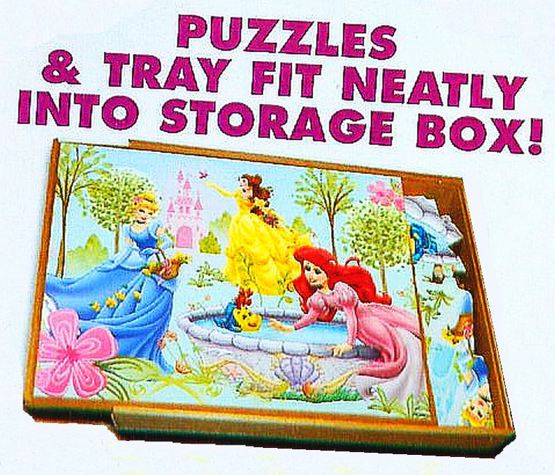 Disney Princess 4in1 Wood Puzzle 96 pieces eBay